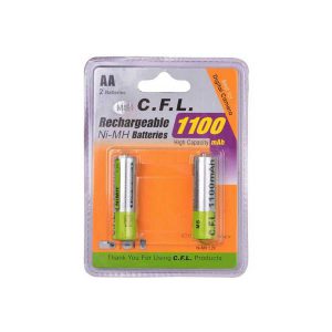 باتری قلمی قابل شارژ سی اف ال CFL مدل 1100 بسته 2 عددی