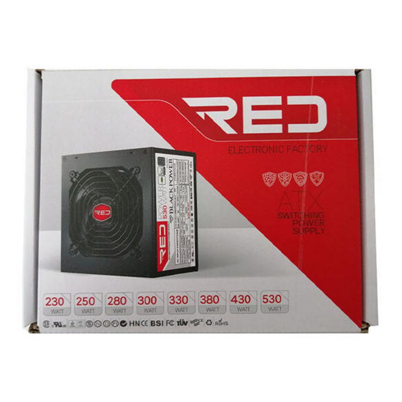 خرید عمده منبع تغذیه کامپیوتر رد مدل Red Raider 250W
