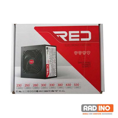 منبع تغذیه کامپیوتر رد مدل Red Raider 280W