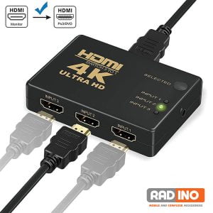 سوییچ 3 پورت HDMI کایزر به همراه ریموت