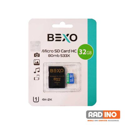 رم میکرو 32 گیگ بکسو + خشاب مدل Bexo 533X