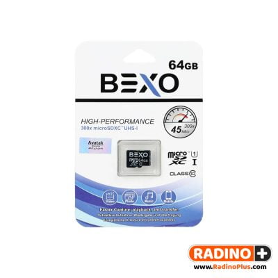 رم میکرو 64 گیگ بکسو مدل Bexo 300X 45mb