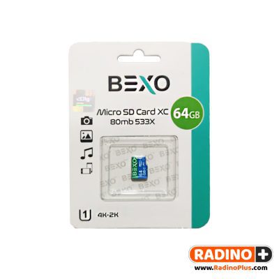 رم میکرو 64 گیگ بکسو مدل Bexo 533X 80mb