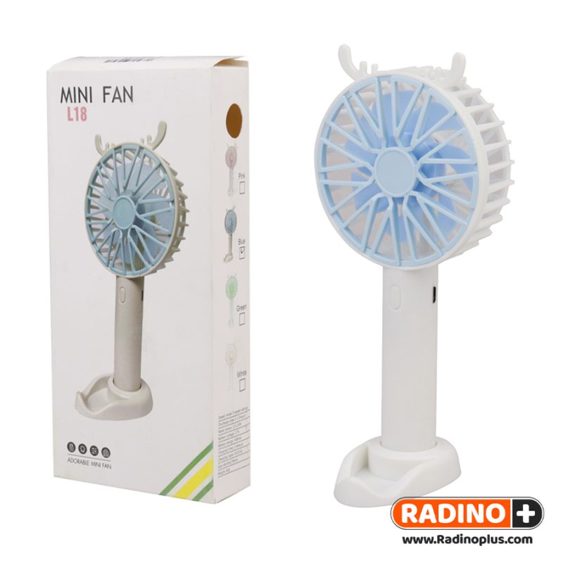 پنکه شارژی رومیزی و دستی Mini Fan L18