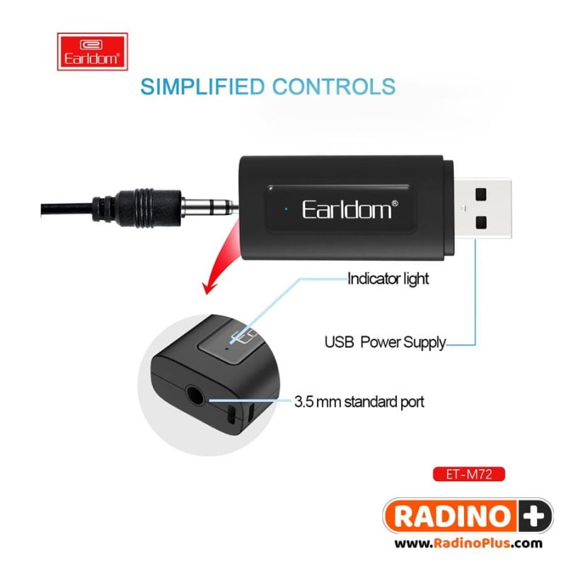 دانگل بلوتوث ارلدام مدل Earldom ET-M72