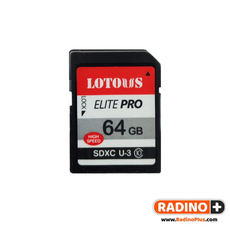 پخش عمده رم دوربین 64GB لوتوس LOTOUS مدل SD Elite Pro