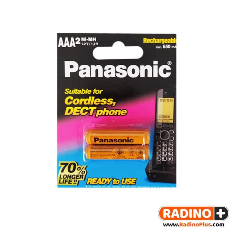 باتری شارژی نیم قلم پاناسونیک مدل Panasonic 650MAh