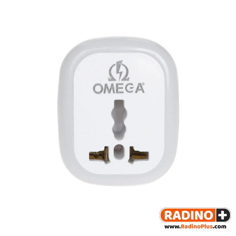 تبدیل 3 به 2 امگا مدل Omega M101 چراغ دار