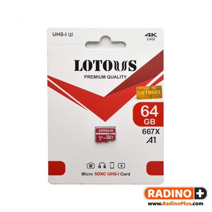 رم میکرو 64 گیگ لوتوس مدل Lotous A1 667X