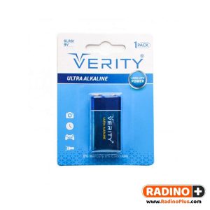 باتری کتابی وریتی آلکالاین مدل Verity 9V