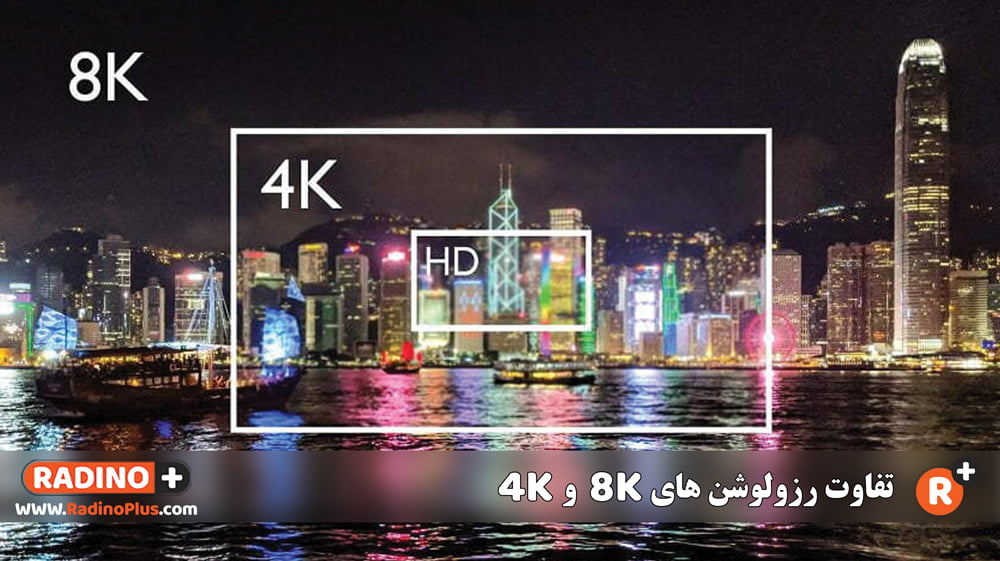 تفاوت رزولوشن‌ 4K و 8K