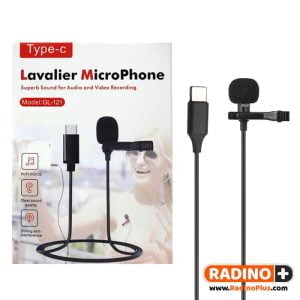 میکروفون یقه ای تایپ سی مدل Lavalier GL-121