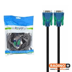 کابل VGA رویال (6+3) طول 5 متر (Royal)