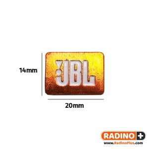 برچسب فلزی جی بی ال JBL سایز 20 در 14 میل