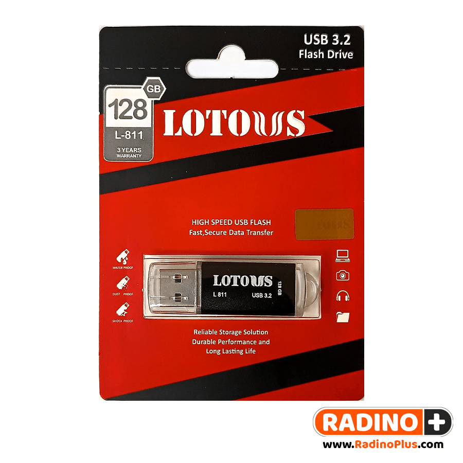 فلش 128 گیگ لوتوس مدل Lotous L811 USB 3.2