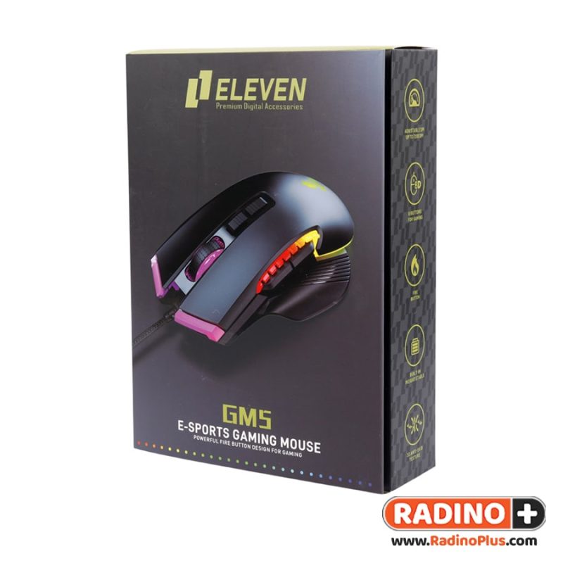 موس سیمی گیمینگ الون مدل Eleven GM5