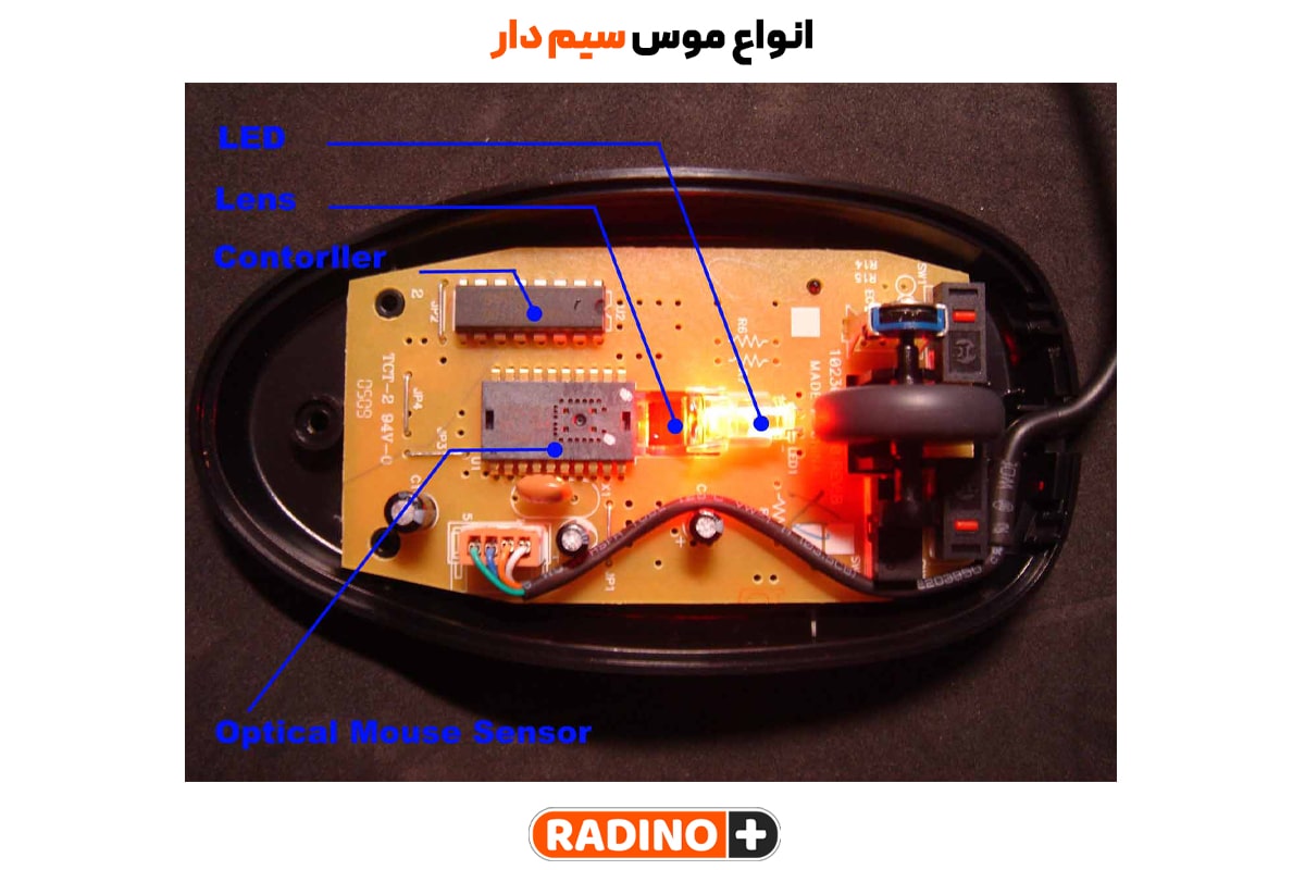 انواع موس سیم دار و نحوه عملکرد آن ها