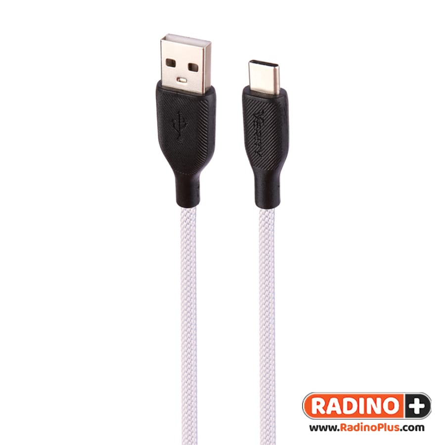 کابل تایپ سی وریتی مدل Verity CB3149 – طوسی