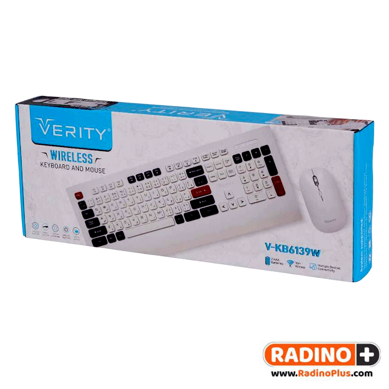 ست موس و کیبورد بی سیم وریتی مدل Verity V-KB6139