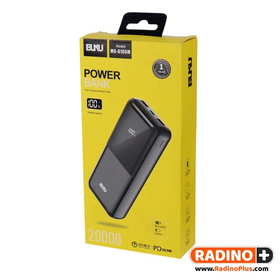 20هزار بوکو مدل Buku MG G105M 04 min پخش عمده لوازم جانبی موبایل و کامپیوتر