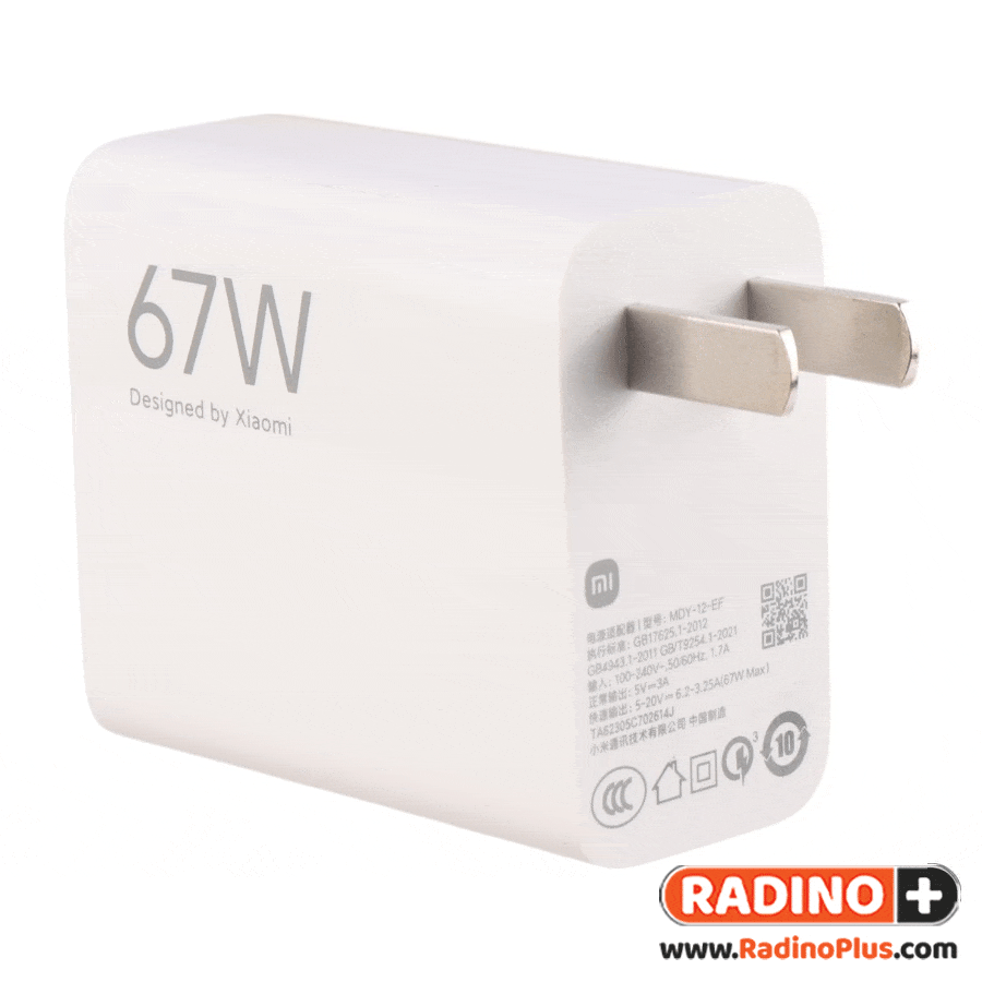 67W04-min شارژر تایپ سی 67 وات شیائومی Xiaomi MDY-15-EQ 6.2A